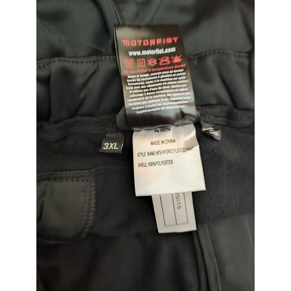 Motorfist Men's Hydrophobic Fleece Pant 3XL - Picture 4 of 5